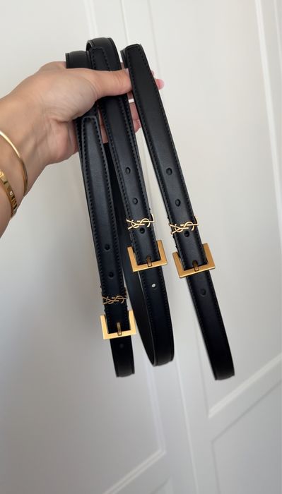 Pasek ysl 2 cm czarny