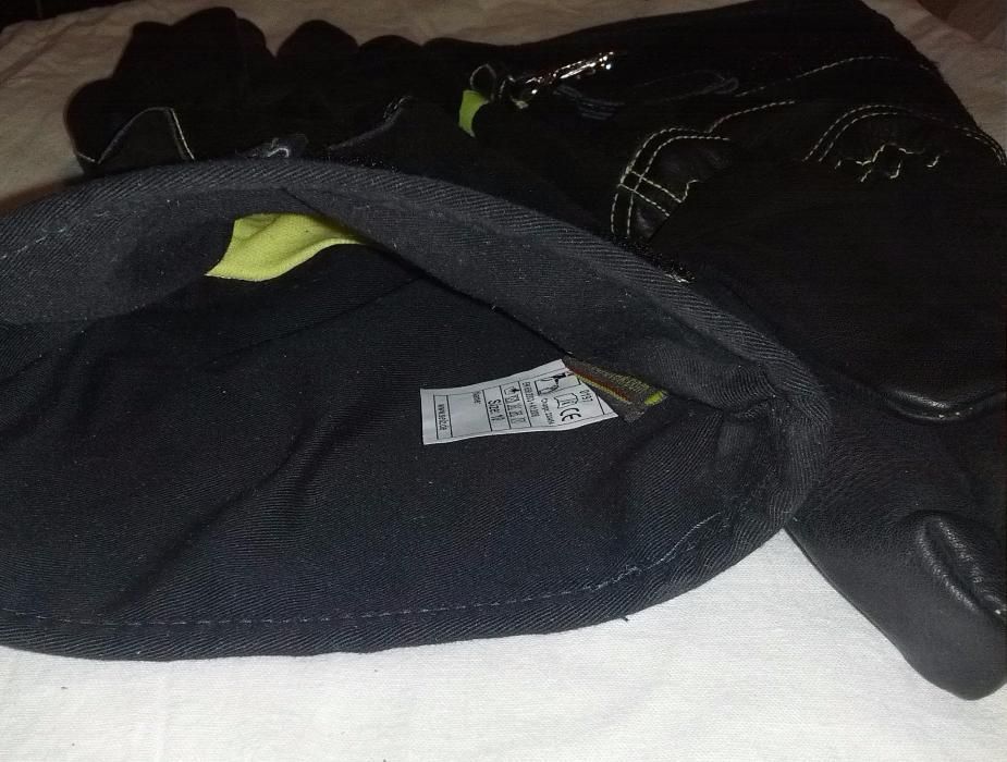 Luvas SEIZ, kevlar, resistência ao corte, couro, de trabalho, Bombeiro