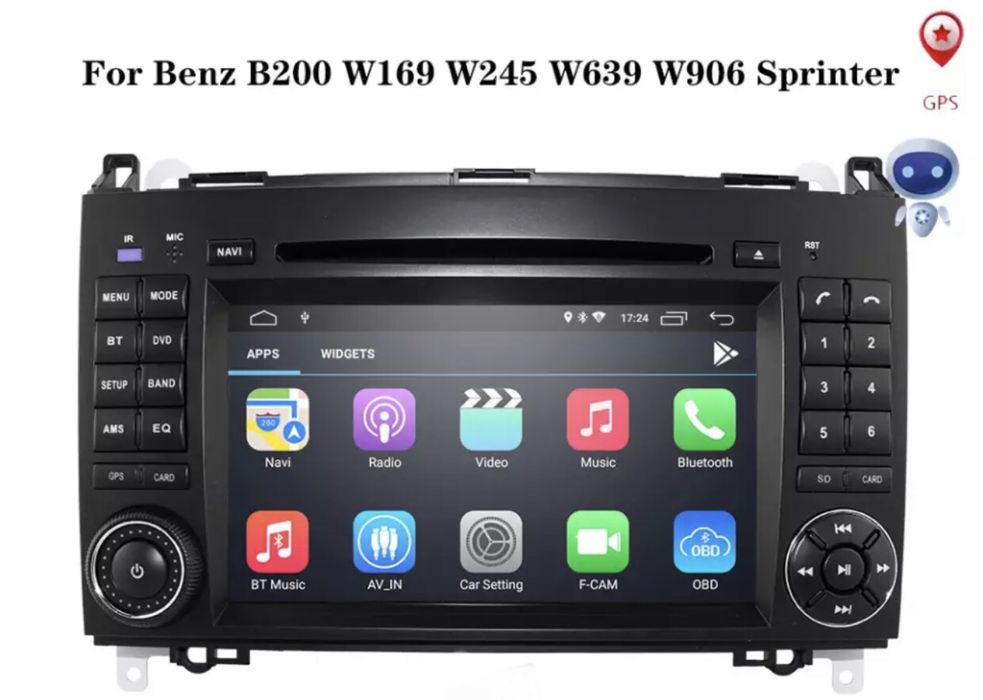 Штатная магнитола Mercedes B200/W245/W639/W169/W906 Sprinter