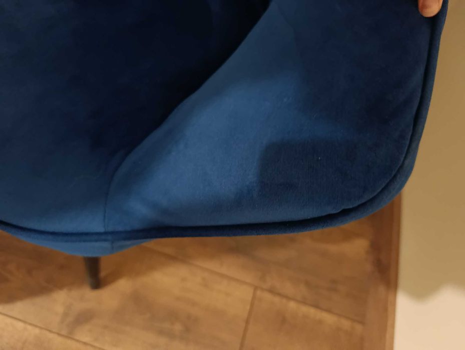 PILNE krzesło welurowe tapicerowane
