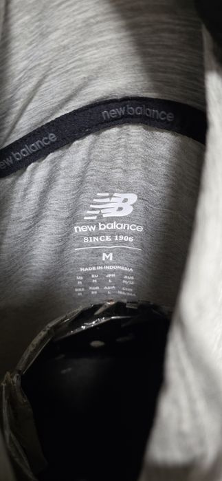Кофта чоловіча zip new balance сірий
