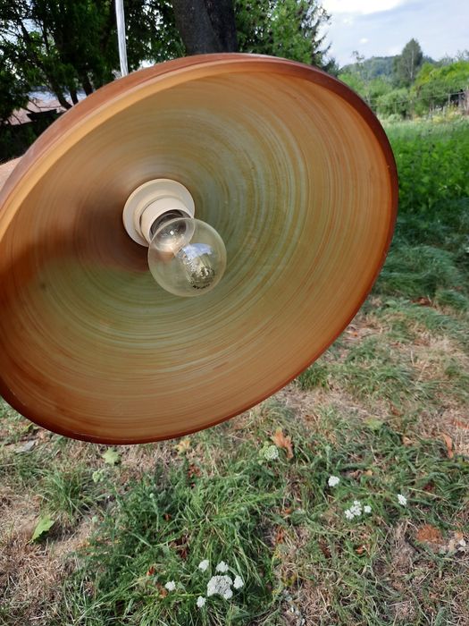 Retro lampa wiszaca szklana