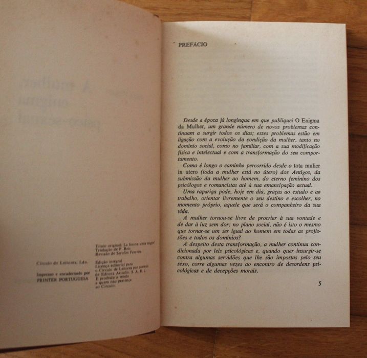 Livro "A Mulher Enigma Psico-Sexual", de Pierre Vachet