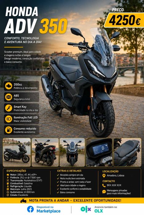 Honda ADV- 350CC