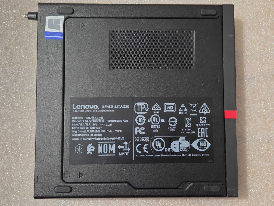 Неттоп, міні комп'ютер Lenovo M720q i3-9100T/DDR4 8Gb