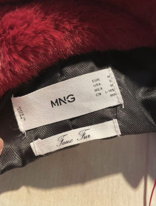 Casaco de pêlo sintético Mango novo