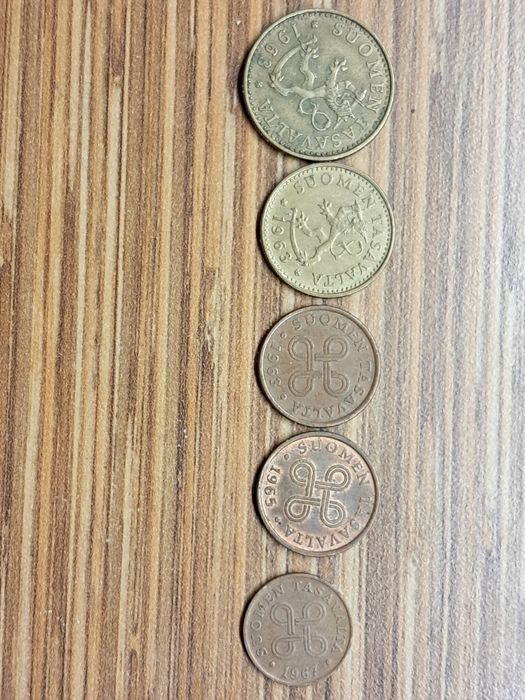 Finlandia monety kolekcjonerskie zestaw