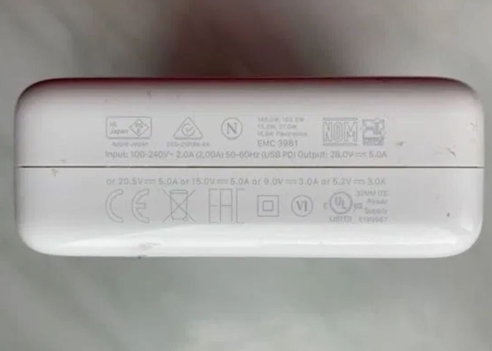 Apple Ładowarka Macbook Usb-C 140W air pro apple zasilacz Mac laptop a