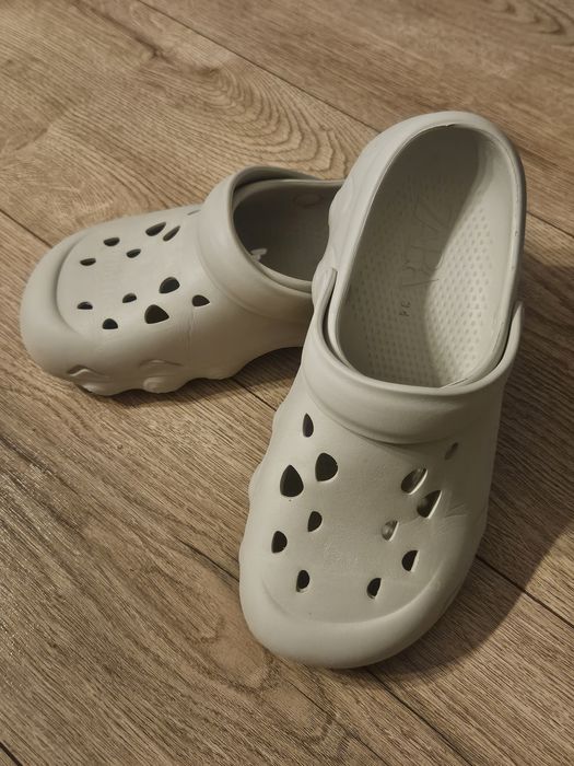 Klapki Zara jak crocs roz.34 na basen i plażę