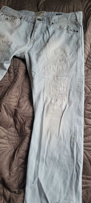 Scotch & Soda 36/32 Phaidon jeans spodnie bawełna jasne niebieskie