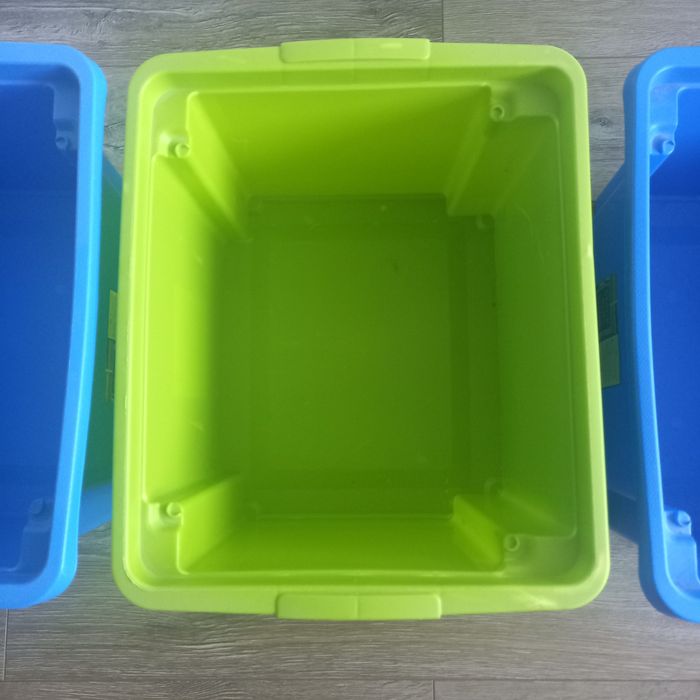 3 pojemniki wymiary 42 35 23 cm