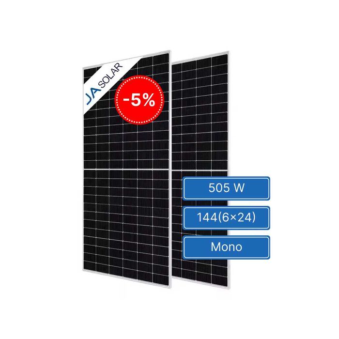 АКЦІЯ! Сонячна панель JA SOLAR 505 Вт JAM66S30-505/MR PERC Half Cell