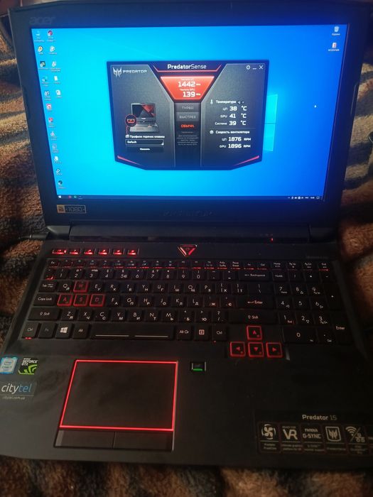 ACER PREDATOR gtx1060 ram 32 GB