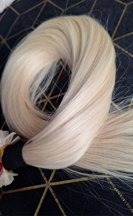 Naturalne włosy na keratynie 60A 55cm 120g