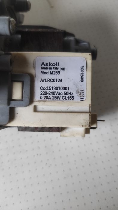 Продам зливний насос для пральної машини. Askol M259