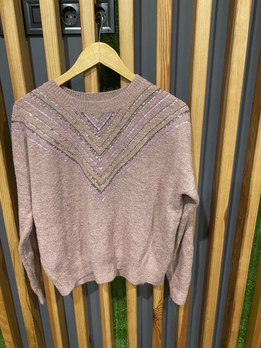 Светрик пильно рожевий з паєтками