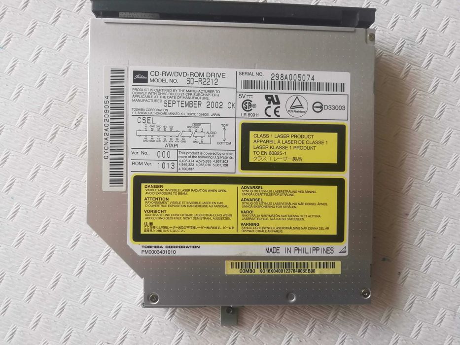 Leitor DVDs Drive para portátil