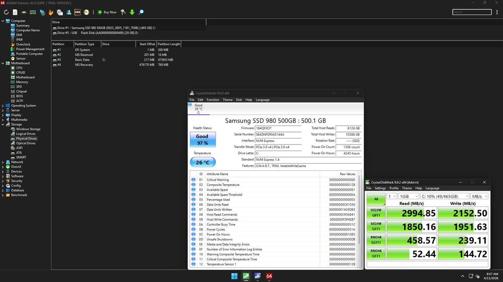 SSD Samsung 980 500GB
