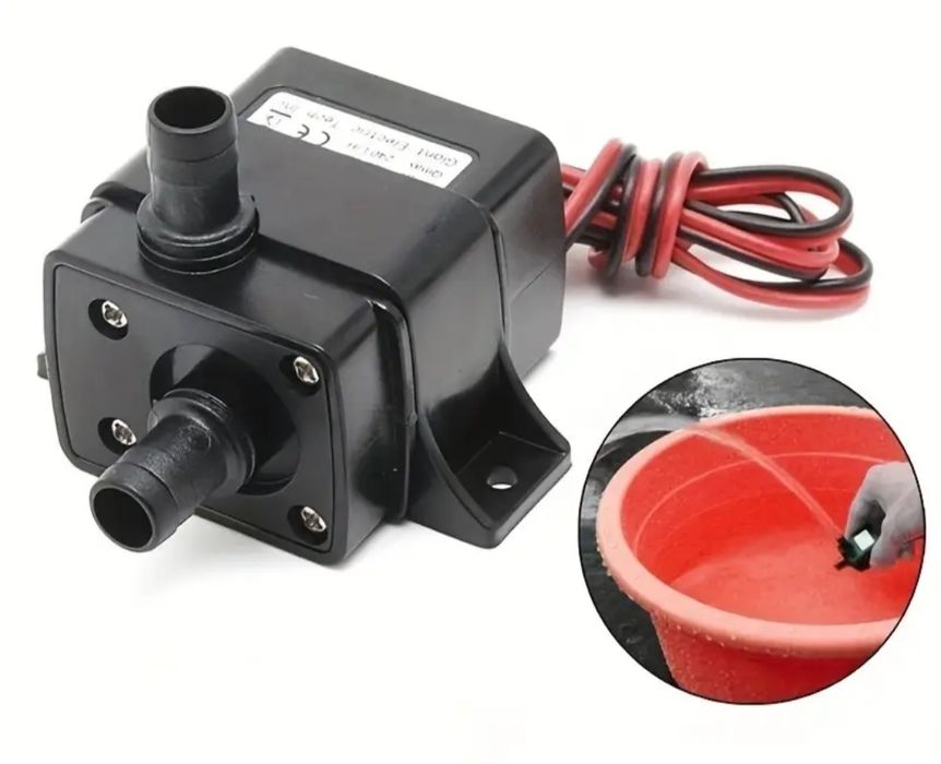 Mała pompka zanurzeniowa do akwarium 5w 12v 240l 3m