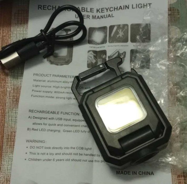 Фонарик LED. Многофункциональный фонарик. Фонарик брелок. Суперяркий