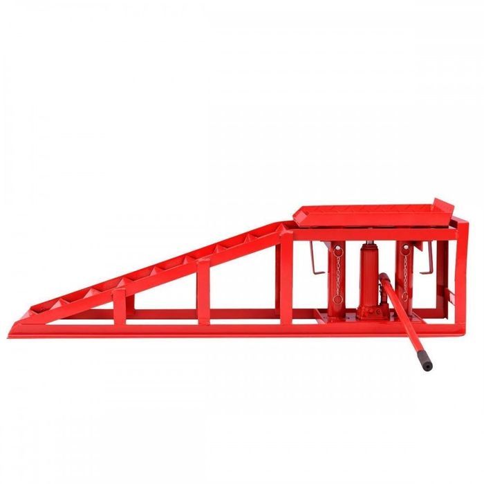 Conjunto 2 Rampas hidráulicas para carro 2 toneladas - elevador ajustável (Artigo Novo)