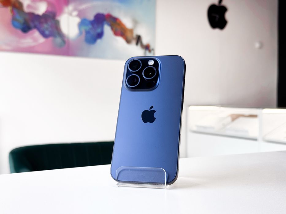 iPhone 15 Pro 256 GB Niebieski Tytan Super Stan Sklep Gwarancja