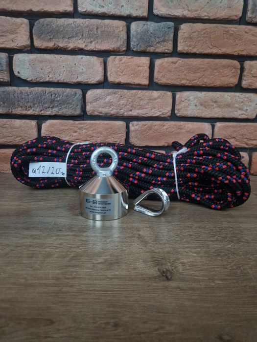 Magnes neodymowy BARMARIAN 360° MAGTOM 70x40 (80x60) + lina