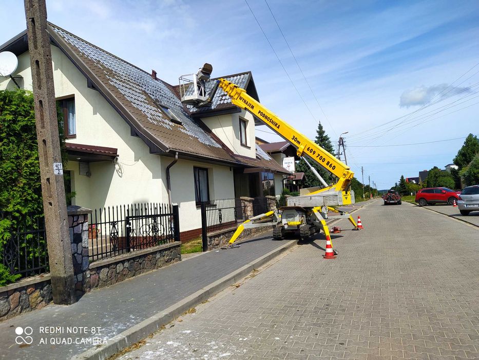 podnośnik koszowy 30m 42m frezowanie usuwanie korzeni Rębak koszenie