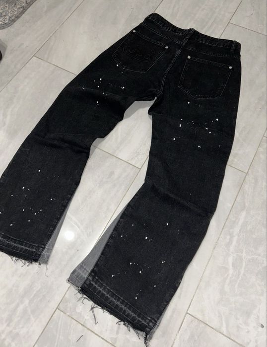 Black flared jeans