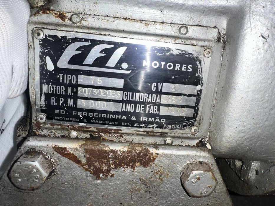 Motor EFI L75 6CV – Para Água / Motobomba, 1975