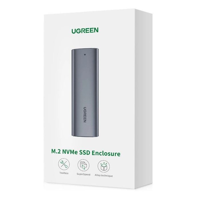 Ugreen kieszeń na dysk SSD M.2 obudowa dysku USB 3.2 Gen 2 + kabel USB