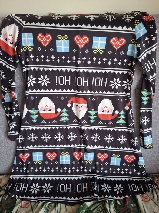 Sukienka świąteczna bożonarodzeniowa r. XL