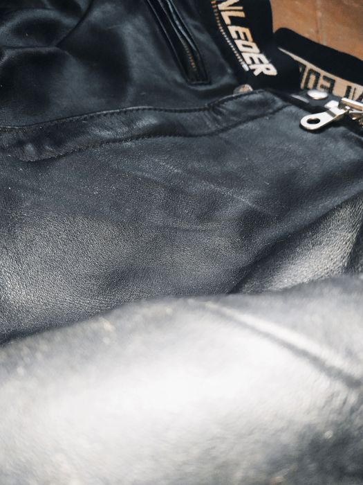 Шкіряні мото штани байкерські мотоциклетні