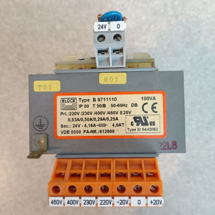 Transformator VDE0550, 100VA