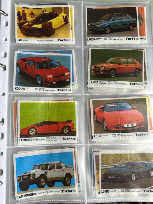 Вкладыши Turbo 121-190 (полная коллекция): 1 500 грн