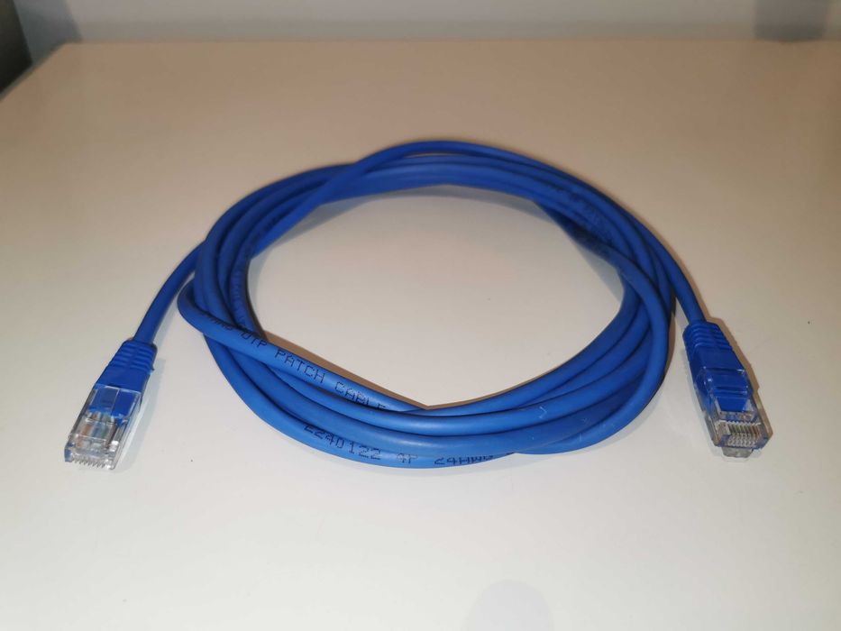 Kabel sieciowy LAN UTP 5e 3m niebieski - Ethernet RJ45