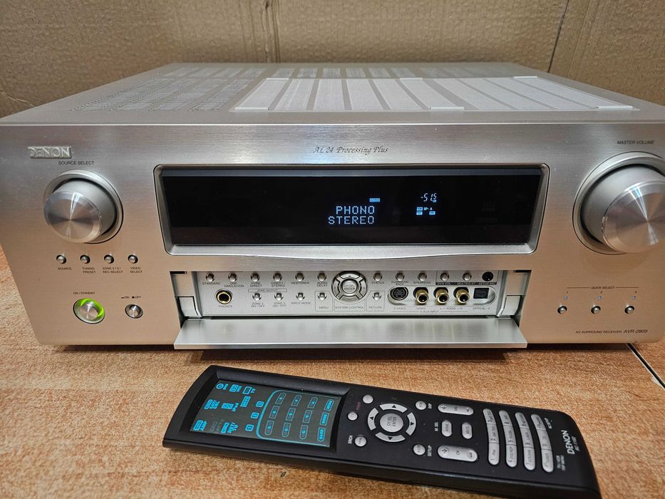 Amplituner DENON AVR-2809 | Oryginalny pilot z wyświetlaczem |