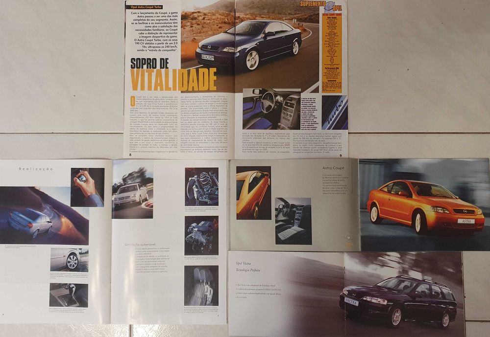 Catálogos OPEL - Speedster Omega Vectra Astra Corsa Zafira Frontera