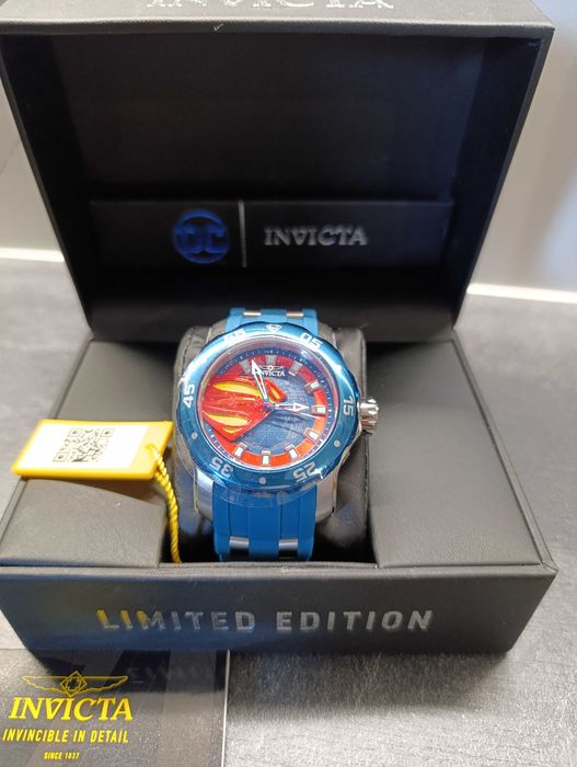 Duży męski zegarek Invicta DC Superman limited edition dla fanów!