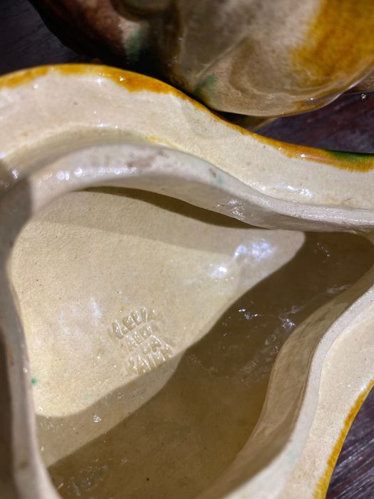 Jarro Caldas da Rainha Séc XIX 28 cm Marcado Herculano Elias “Mestre”