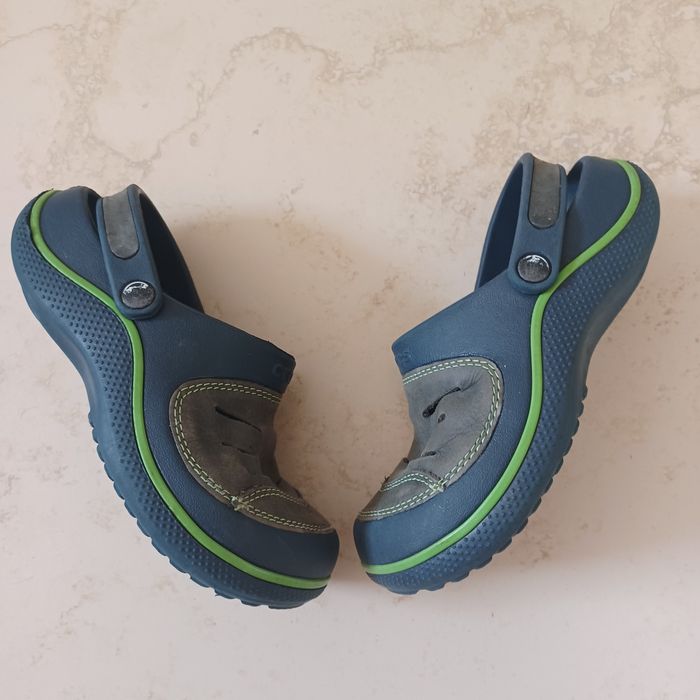 Crocsy dla chłopca ze skórą C12-13/29/19 cm