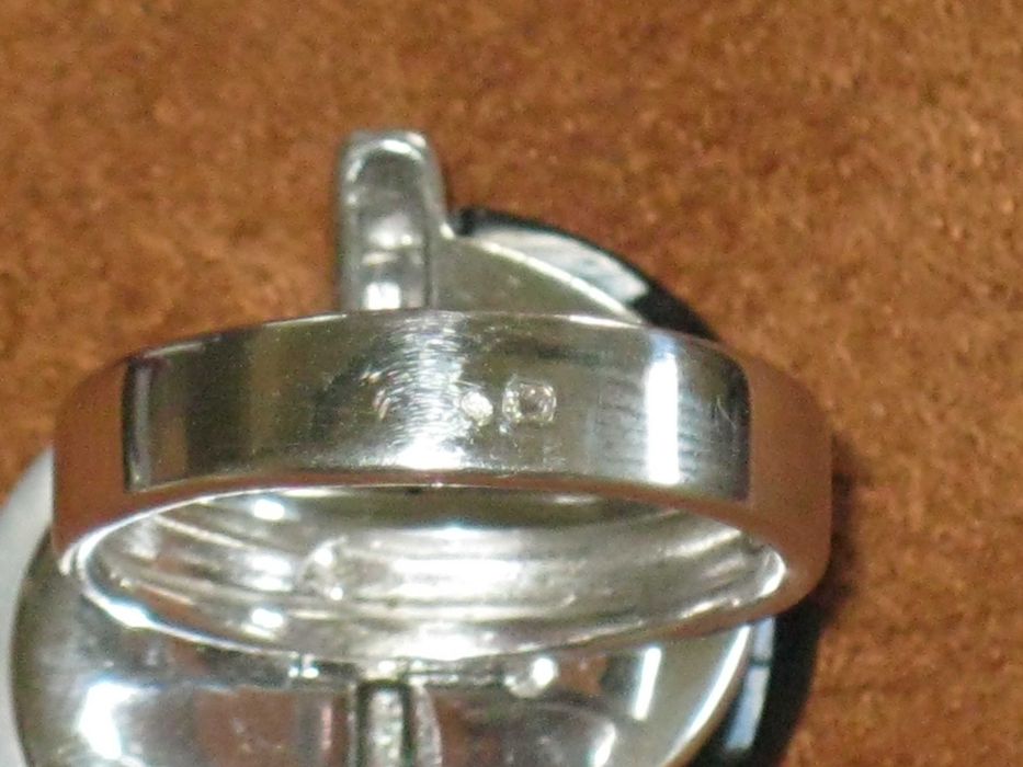 Anel Prata Maciça de Lei 925`/.. C/Contraste