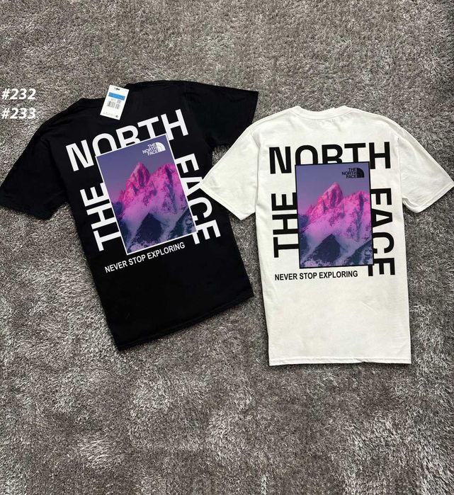 Футболка THE NORTH FACE OrangeBox •  TNF Чорна / Біла •  XS - XXL