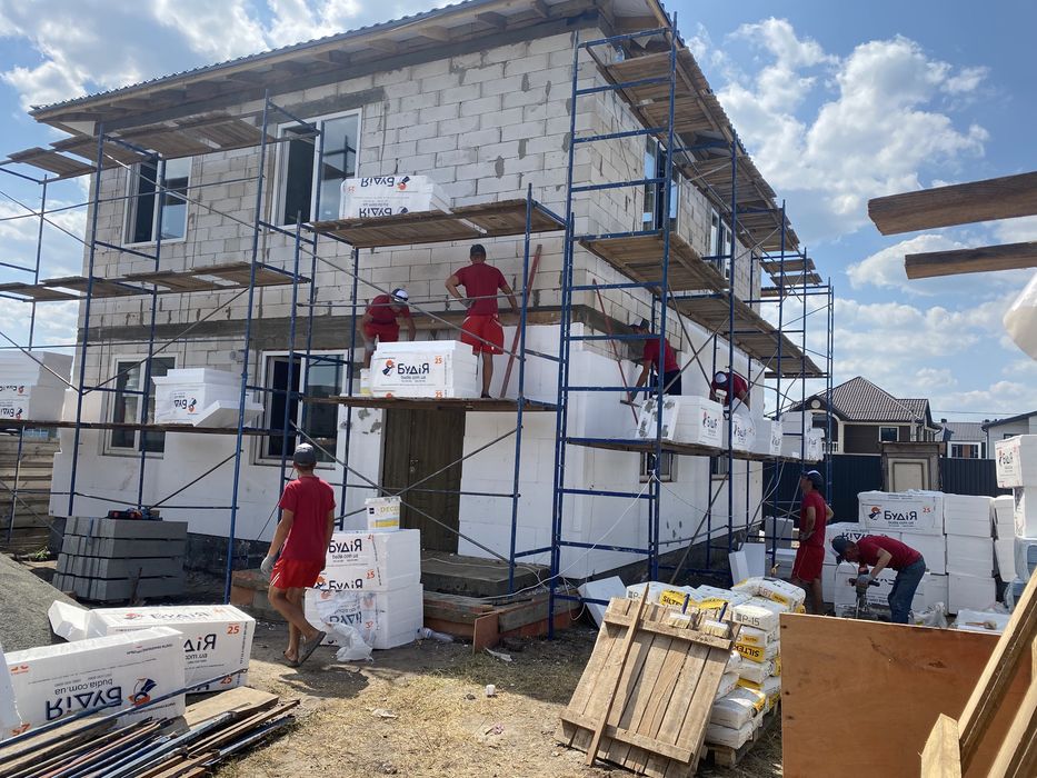 Утеплення фасадів/будинків/квартир/стін/Утепление фасада