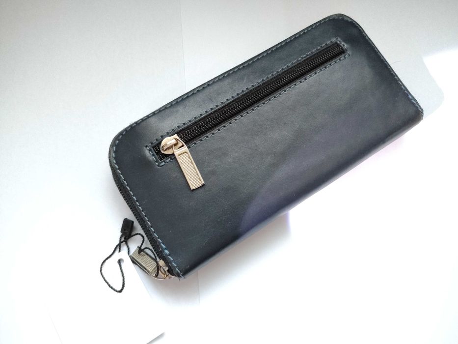 Гаманець Шкіряний Натуральний Портмоне на блискавці