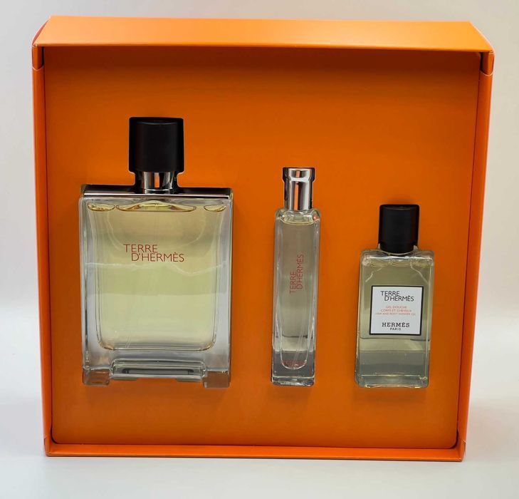 Hermes Terre D`Hermes Набор ( edt 100 ml + edt 15 ml + 40 ml sh/gel)