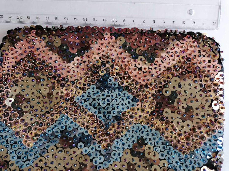 Bolsa/mala de mao/pochete com lantejoulas NOVA