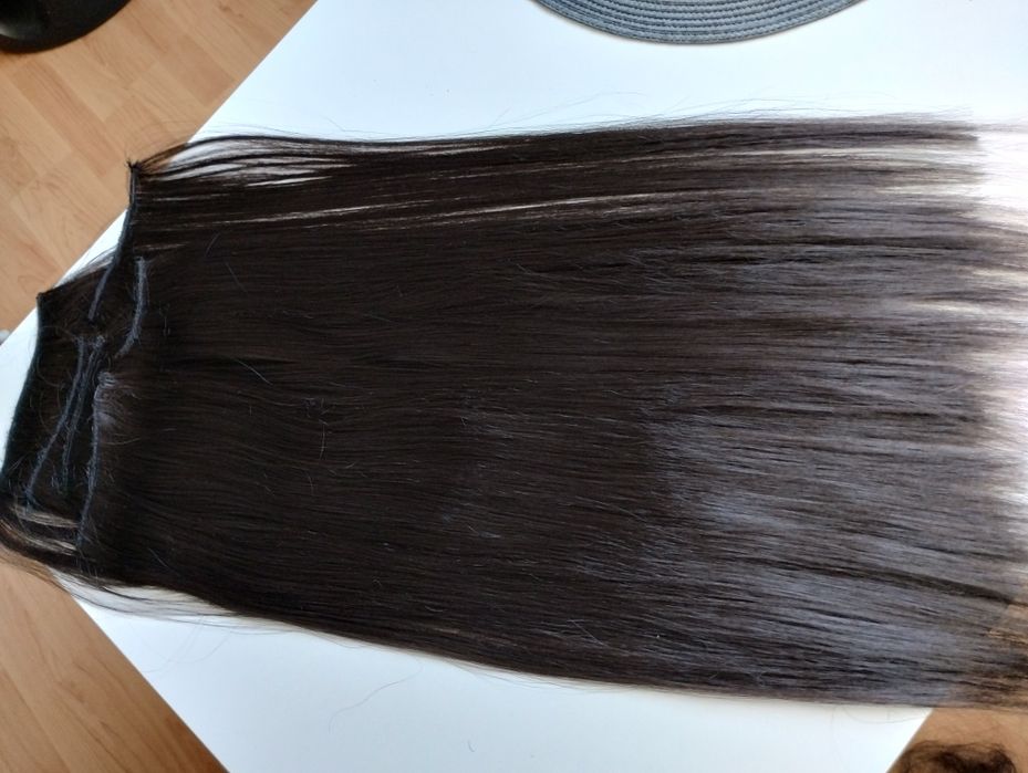 Włosy clip in cały zestaw gęsty 200g 60 cm