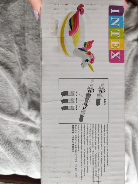 Nowy basen Mityczny jednorożec z opryskiwaczem