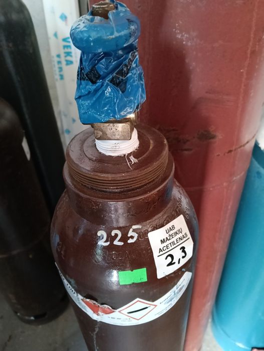 Mały acetylen pełny z legalizacją